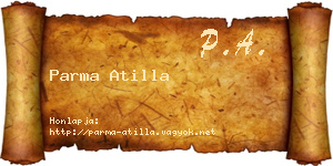 Parma Atilla névjegykártya